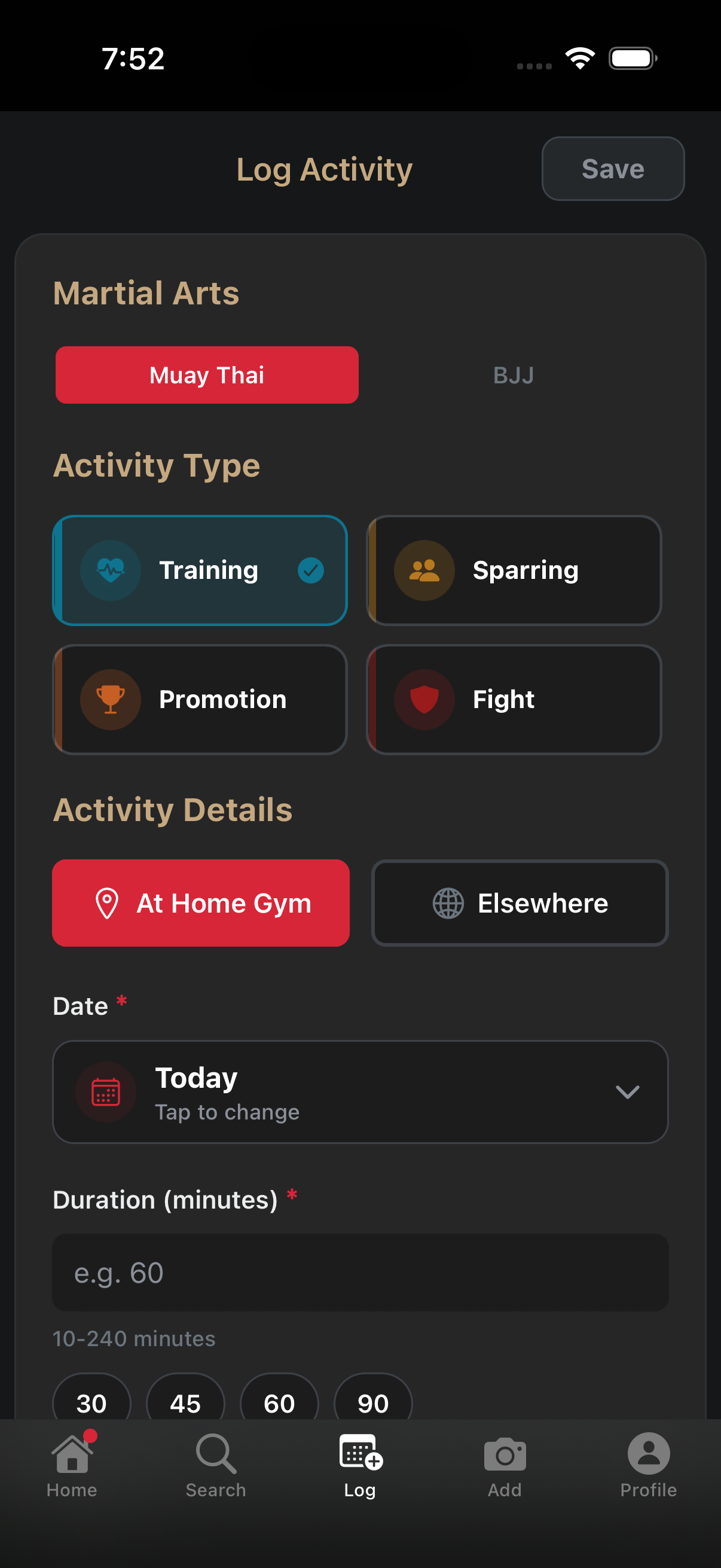 SeventhFlow Training Log - Track every session
